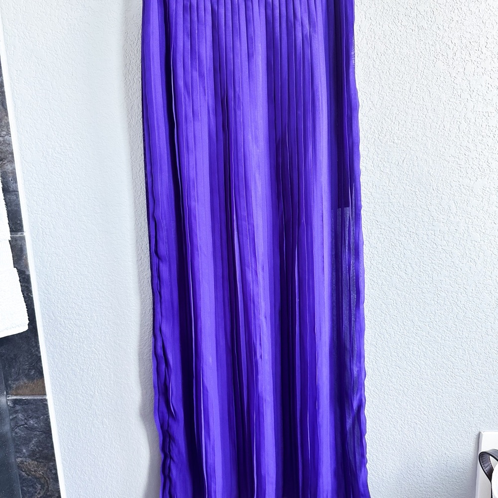 Pleated Maxi Skirt